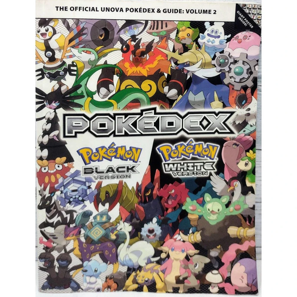 Pokemon Black & White Official Unova Pokedex & Guide Volume 2! Fast Shipping!